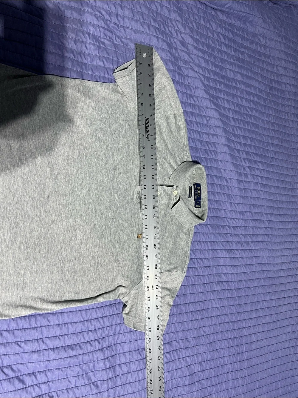 Ralph Lauren Kids Heather Gray Polo with Embroidered Pony